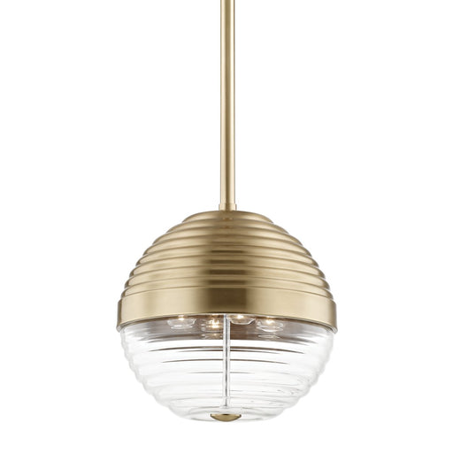 Easton 4-Light Pendant in Aged Brass