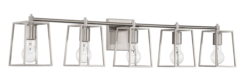 Dunn 5 Light 40.88" Vanity in Brushed Polished Nickel