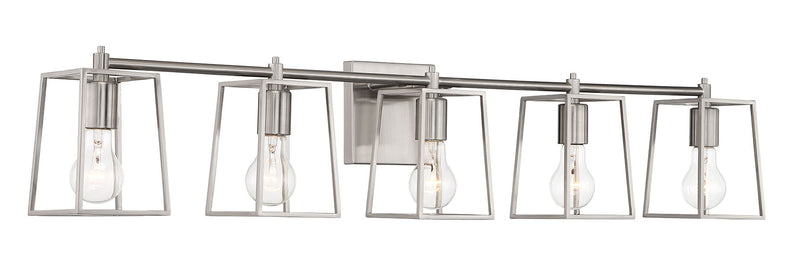 Dunn 5 Light 40.88" Vanity in Brushed Polished Nickel