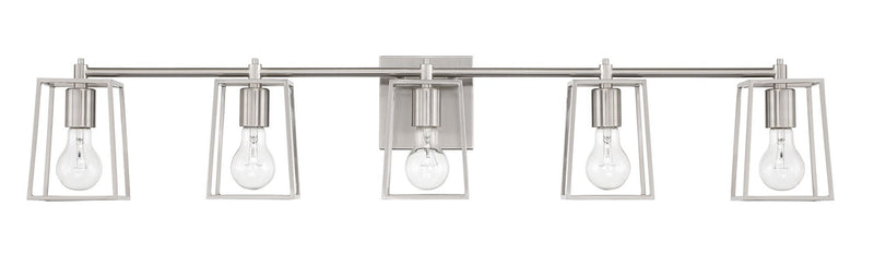 Dunn 5 Light 40.88" Vanity in Brushed Polished Nickel