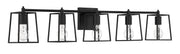 Dunn 5 Light 40.88" Vanity in Flat Black