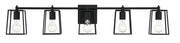 Dunn 5 Light 40.88" Vanity in Flat Black