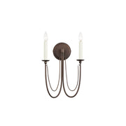 Plumette 2 Light Wall Sconce in Chestnut Bronze