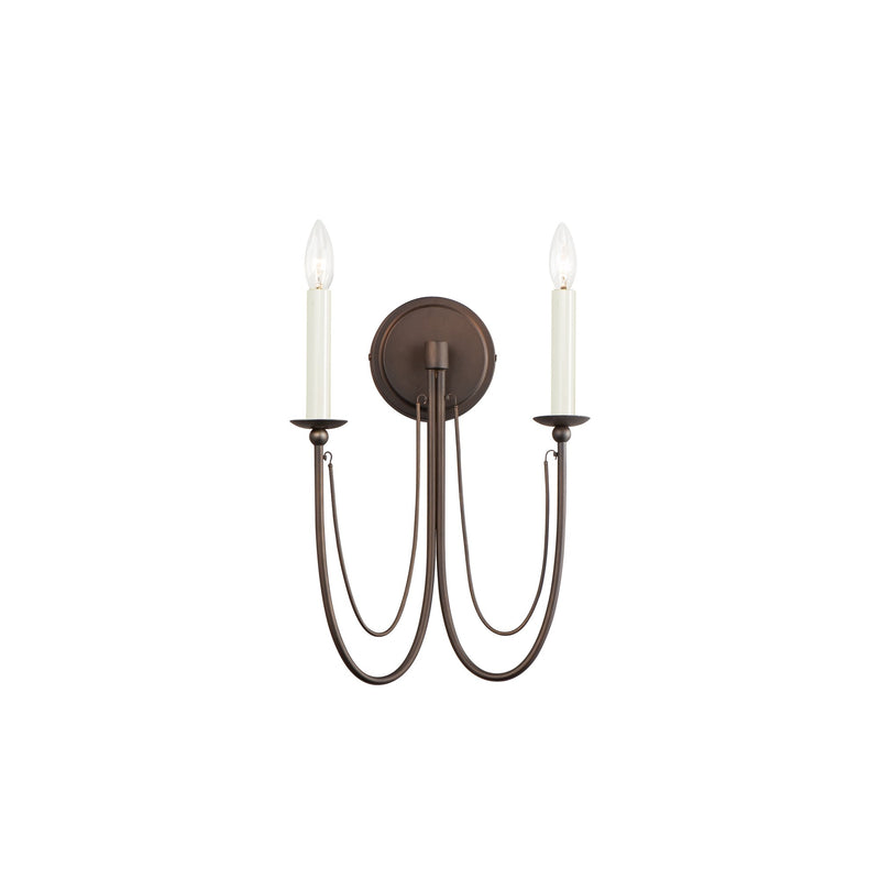 Plumette 2 Light Wall Sconce in Chestnut Bronze
