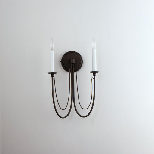 Plumette 2 Light Wall Sconce in Chestnut Bronze