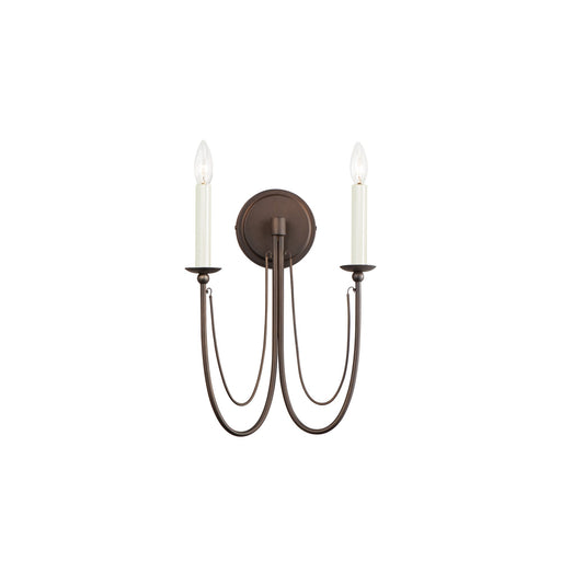 Plumette 2 Light Wall Sconce in Chestnut Bronze