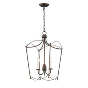 Plumette 3 Light Pendant in Chestnut Bronze
