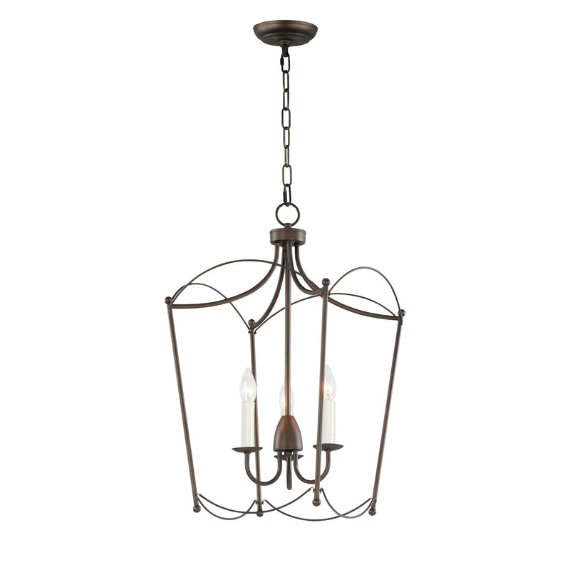 Plumette 3 Light Pendant in Chestnut Bronze