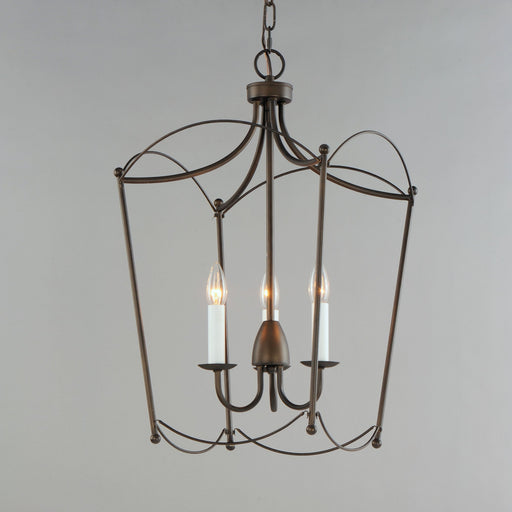 Plumette 3 Light Pendant in Chestnut Bronze