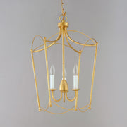 Plumette 3 Light Pendant in Gold Leaf