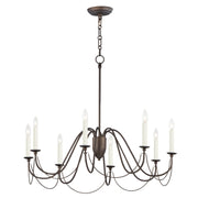 Plumette 8 Light Chandelier in Chestnut Bronze