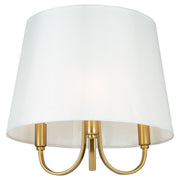 Rhythm Three Light Semi-Flush Mount in Brushed Gold