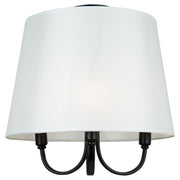 Rhythm Three Light Semi-Flush Mount in Black