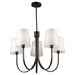 Rhythm Five Light Chandelier in Black