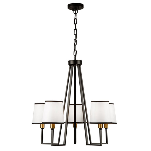 Coco 5-Light Chandelier in Gold and Black