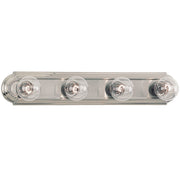 De-Lovely 4-Light Bath Vanity Light in Brushed Nickel