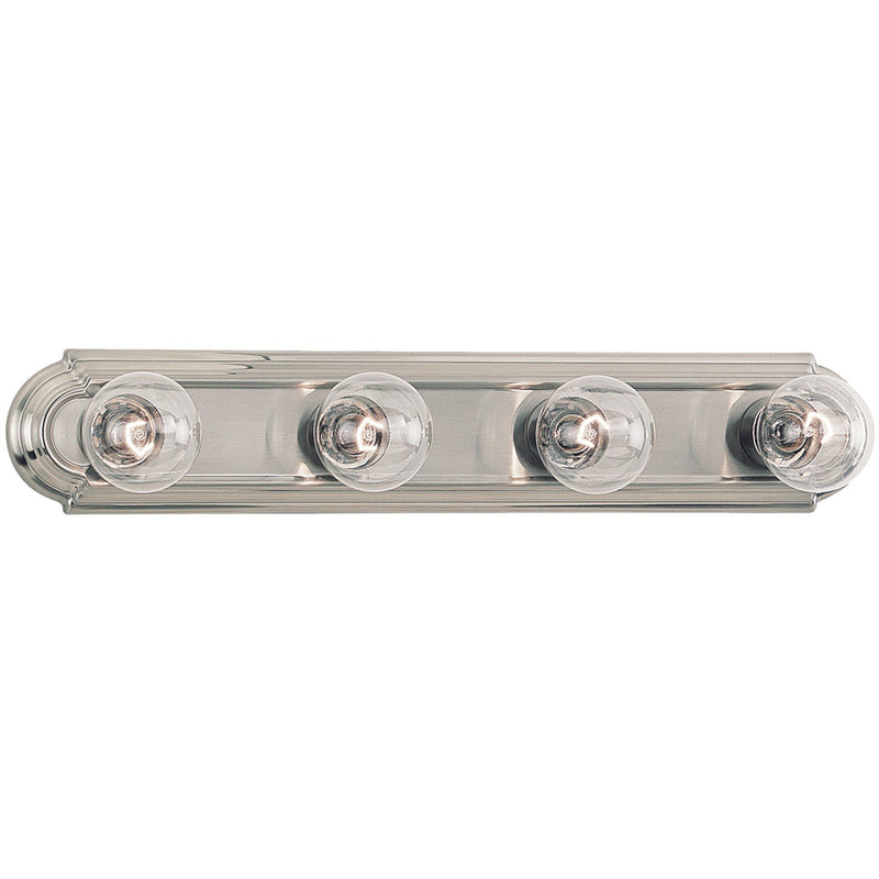 De-Lovely 4-Light Bath Vanity Light in Brushed Nickel