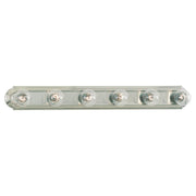 De-Lovely Six Light Wall / Bath in Brushed Nickel