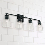 Rory 4-Light Bath Vanity Light in Matte Black