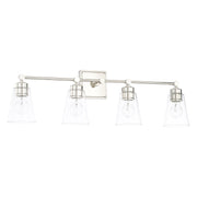 Rory 4-Light Bath Vanity Light in Polished Nickel