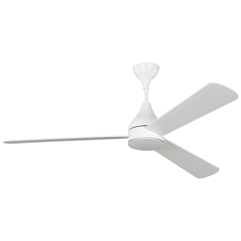 Streaming 60" LED Ceiling Fan in Matte White