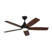 Lowden 52" LED Ceiling Fan in Midnight Black