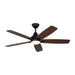 Lowden 52" Ceiling Fan in Midnight Black