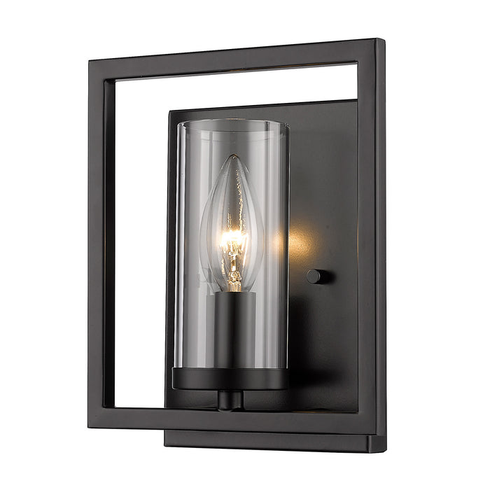 Marco 1-Light Wall Sconce in Matte Black