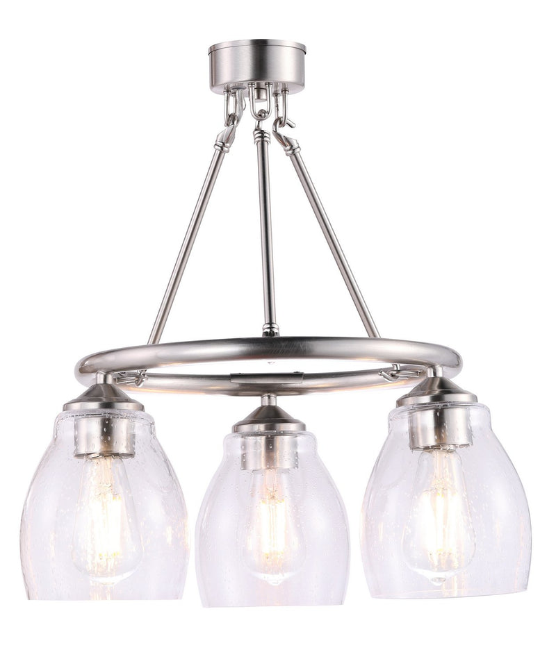Winsley 3-Light Chandelier in Brushed Nickel