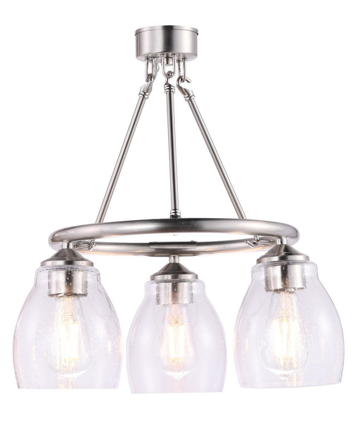 Winsley 3-Light Chandelier in Brushed Nickel