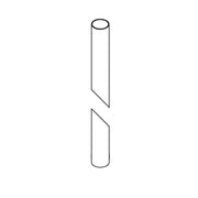7' Round Outdoor Post in Coastal Dark Smoke - 390272-77 by Hubbardton Forge