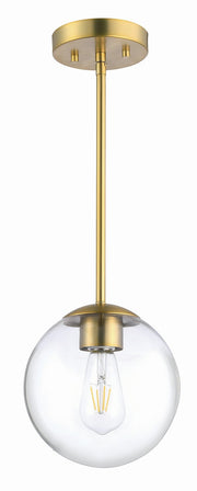 Auresa Mini Pendant in Soft Brass