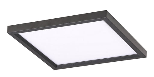15" Square LED Flush Mount in Coal