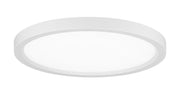 15" Slim Disc LED Flush Mount in White