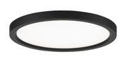15" Slim Disc LED Flush Mount in Coal