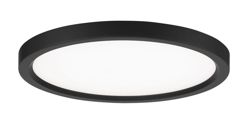 15" Slim Disc LED Flush Mount in Coal