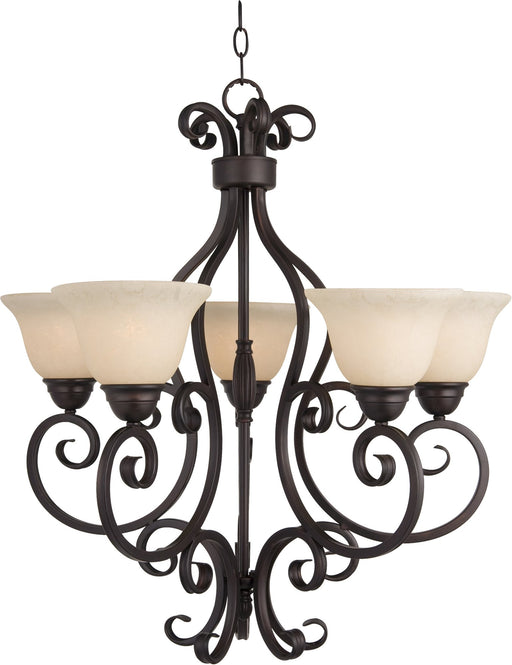 Manor 5 Light 28" Tall Chandelier in Oil Rubbed Bronze