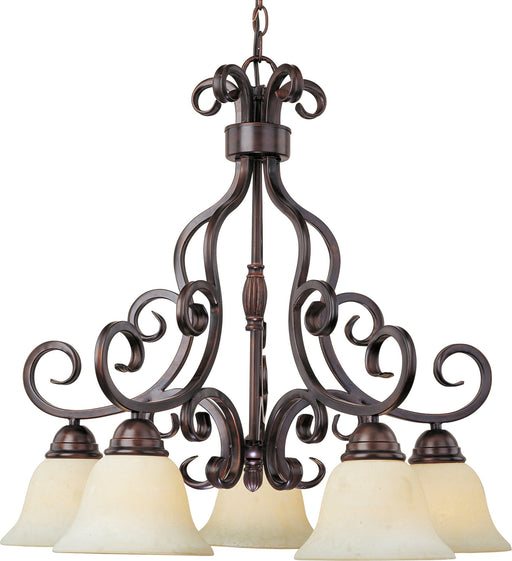 Manor 5 Light 24" Tall Chandelier in Oil Rubbed Bronze