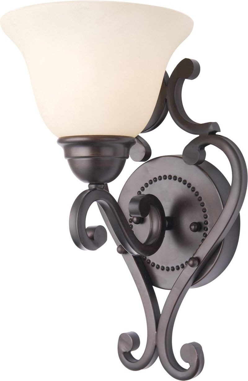 Manor 1 Light Wall Sconce in Oil Rubbed Bronze
