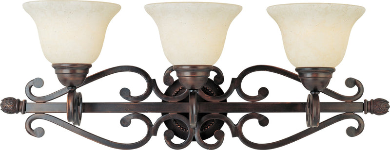 Manor 3 Light Bath Vanity in Oil Rubbed Bronze