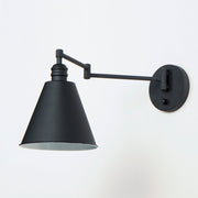 Library 1 Light Wall Sconce in Black