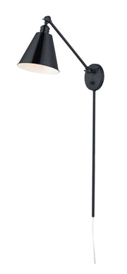 Library 1 Light 32" Wall Sconce in Black