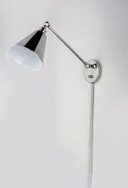 Library 1 Light 32" Wall Sconce in Polished Nickel
