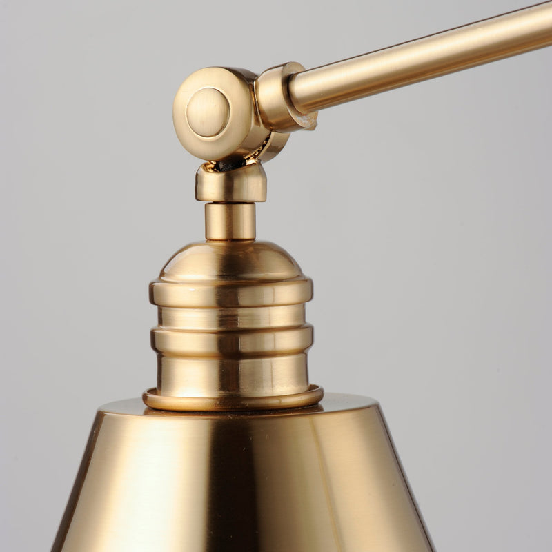 Library 1 Light 37" Wall Sconce in Heritage
