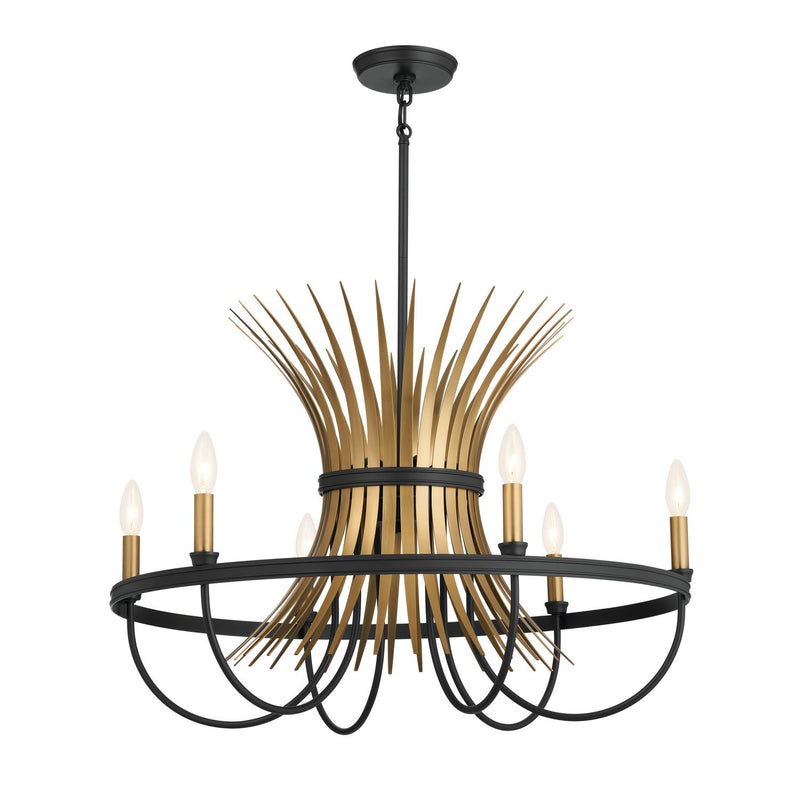 Baile 6-Light Chandelier in Black