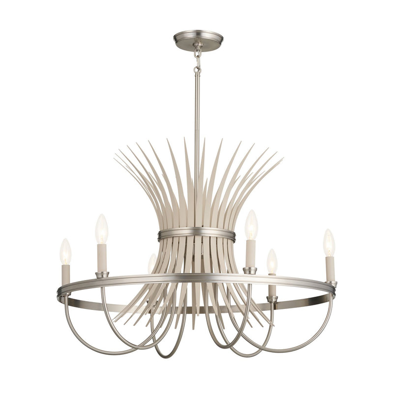 Baile 6-Light Chandelier in Brushed Nickel
