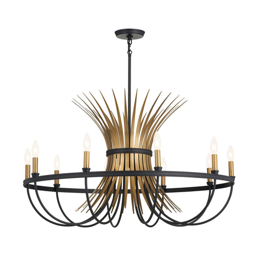 Baile 10-Light Chandelier in Black