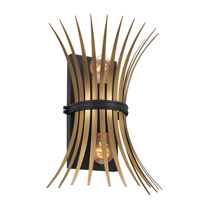 Baile 2-Light Wall Sconce in Black