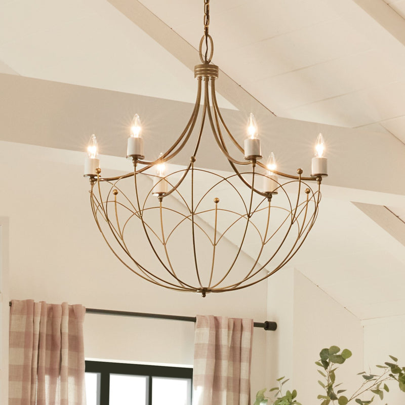 Topiary 6-Light Chandelier in Character Bronze
