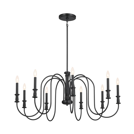 Karthe 9-Light Chandelier in Black